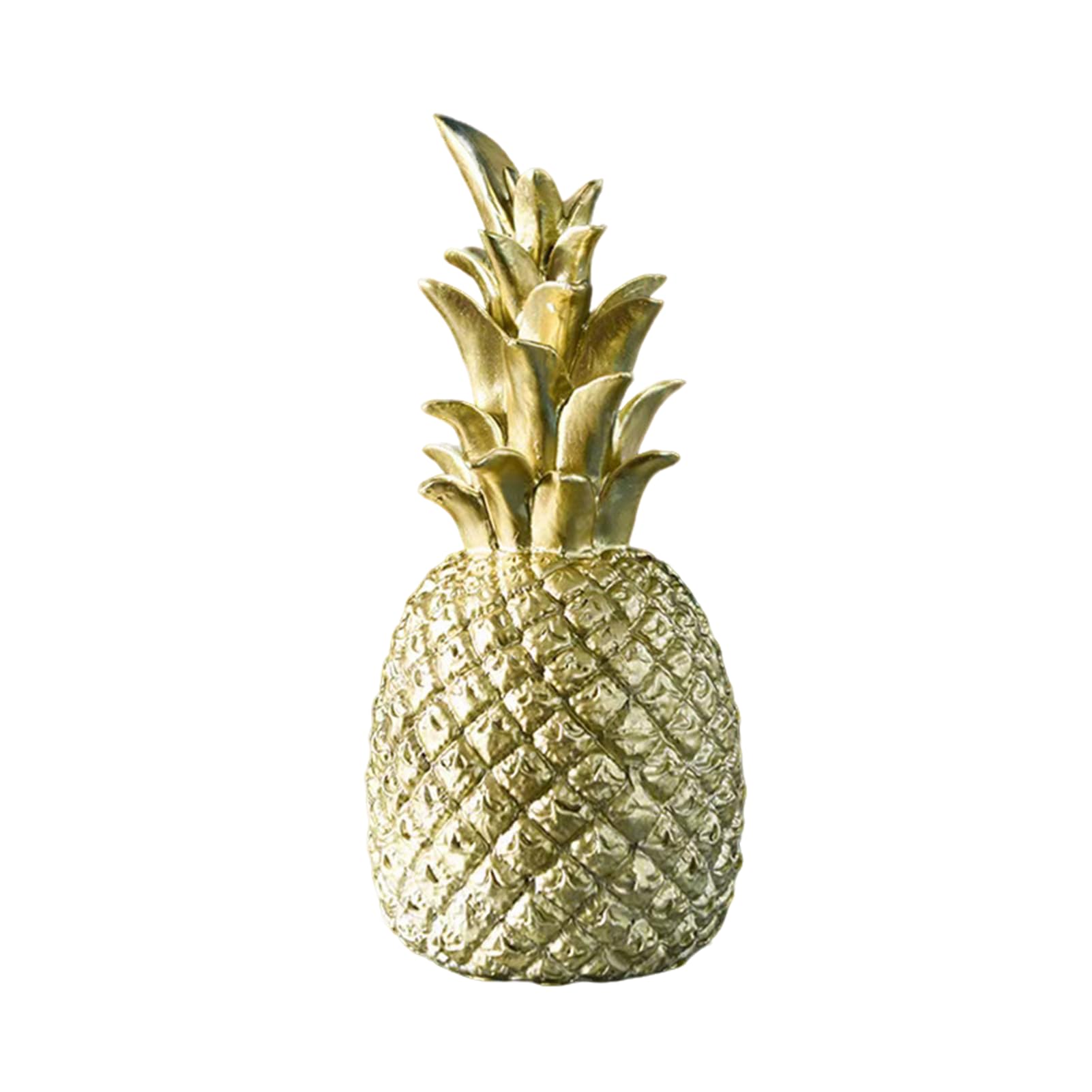 Fhlprte Resin Pineapple Statue,Resin Pineapple Decor,Artificial Pineapple Figurine Statue Desktop Decorations Living Room Cabinet Creative Fake Resin Pineapple Ornament for birthday parties