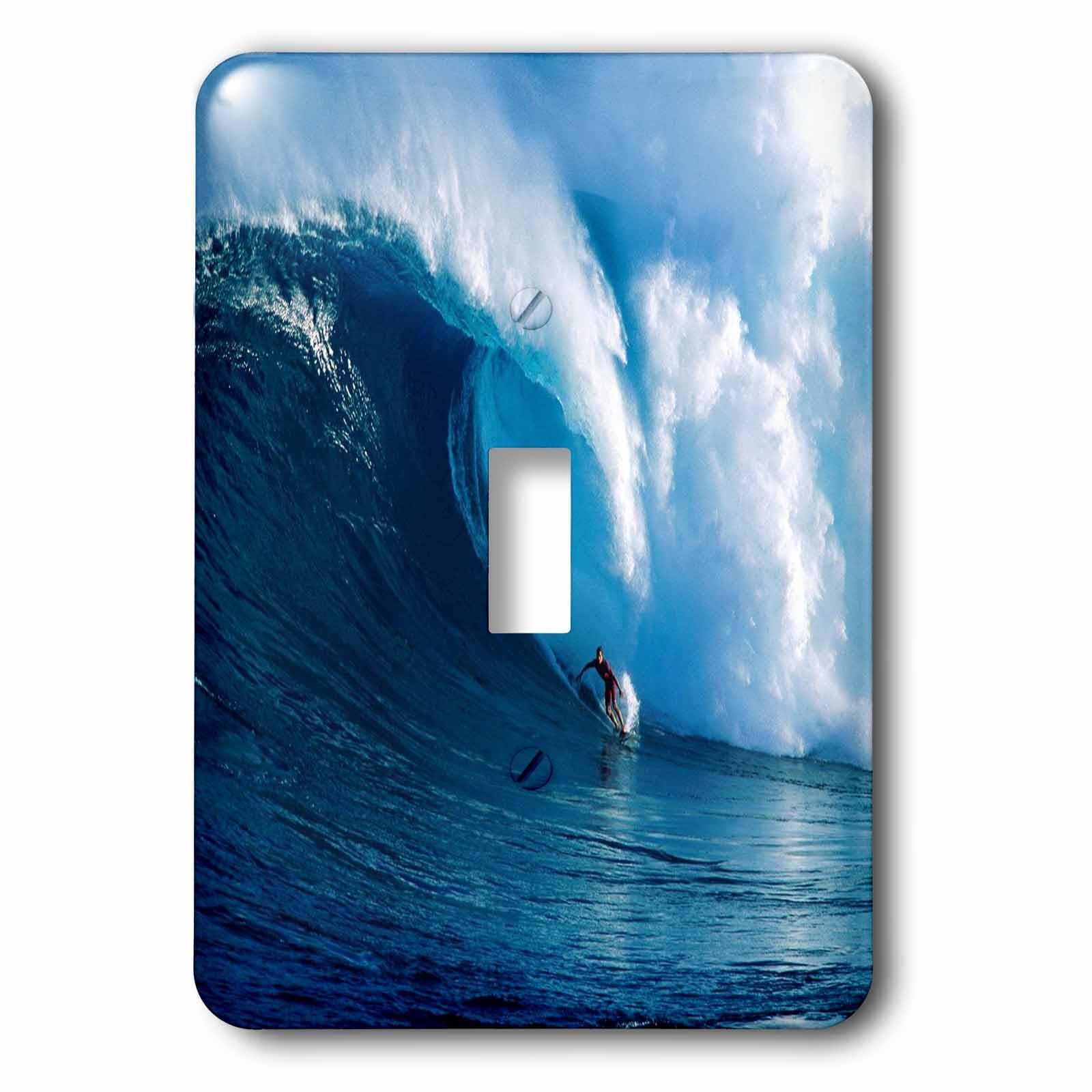 Surf The Big One interrupteur mural déco plage pour chambre ado