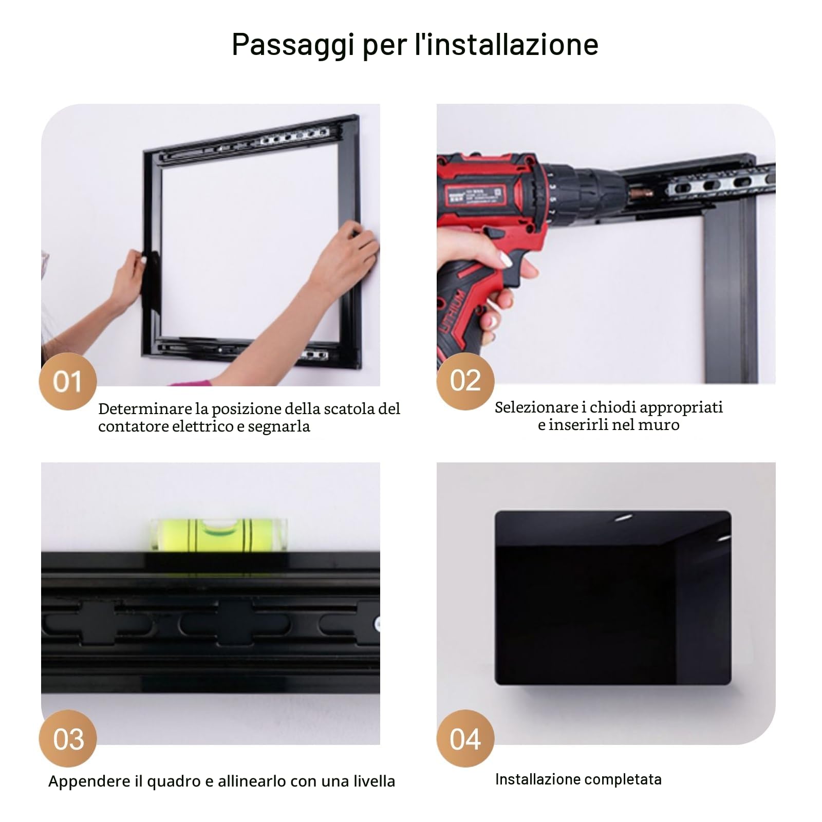 Copertura del Pannello Elettrico Decorativa Copri Cassaforte A Muro, Quadro Decorativo di Lusso Leggero della Scatola del contatore Elettrico(Orange 2,55 * 45cm/21.7 * 17.7in)