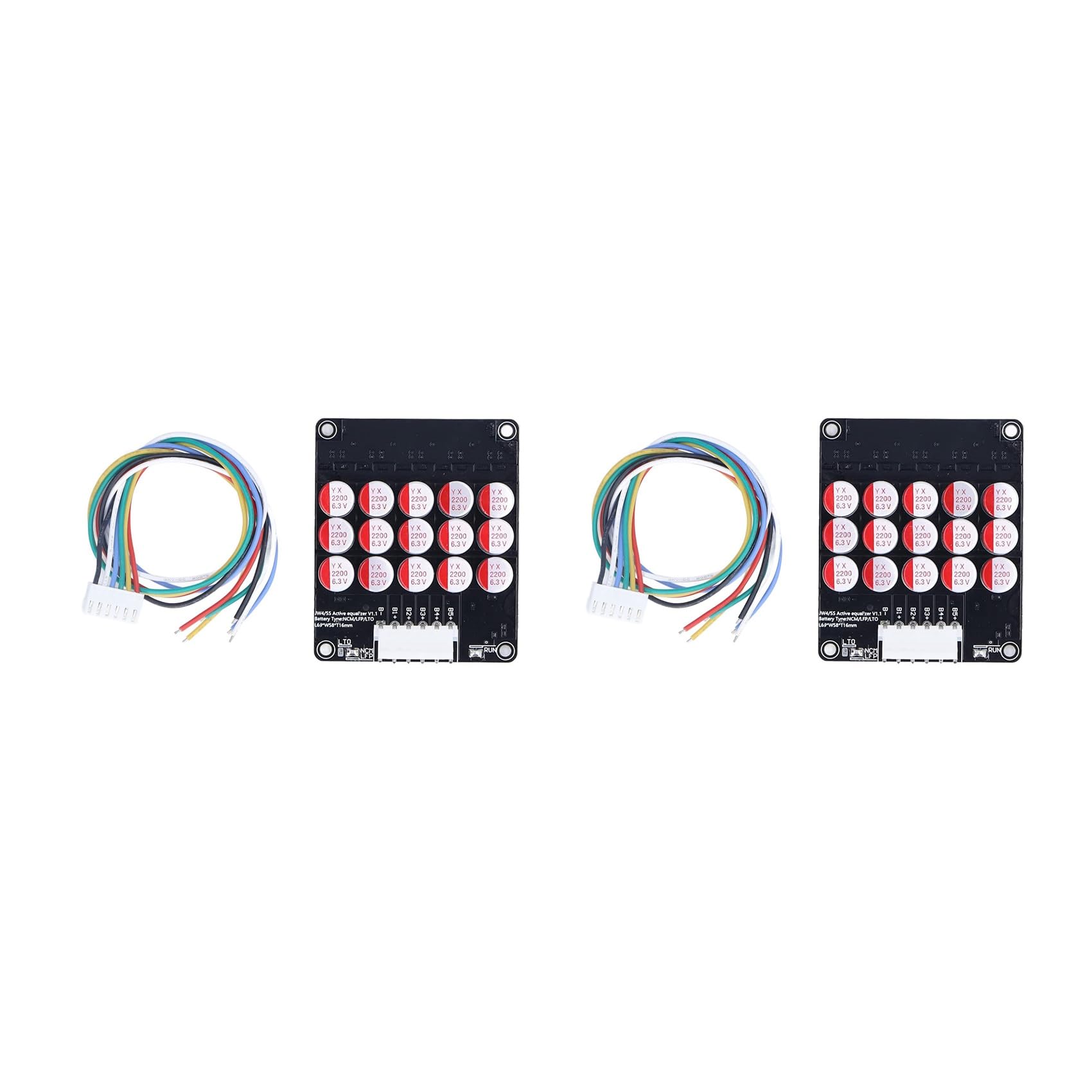 2X Equalizzatore 5S Balancer Lifepo4/Lipo/LTO Condensatore di Equalizzazione Energetica della Batteria Scheda