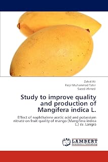 Study to improve quality and production of Mangifera indica L.: Effect of naphthalene acetic acid and potassium nitrate on fruit quality of mango (Mangifera indica L.) cv. Langra