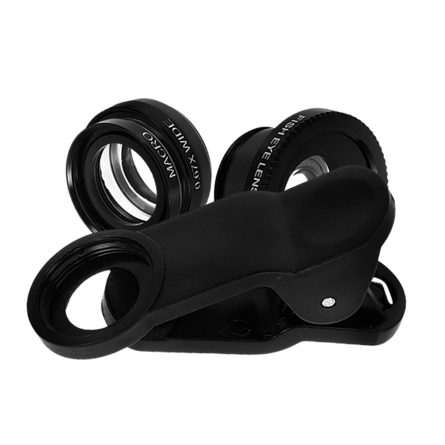 DIYEAH Mobile Phone Lens Set Wide Angle Macro Fisheye -on Phone Camera Lenses for