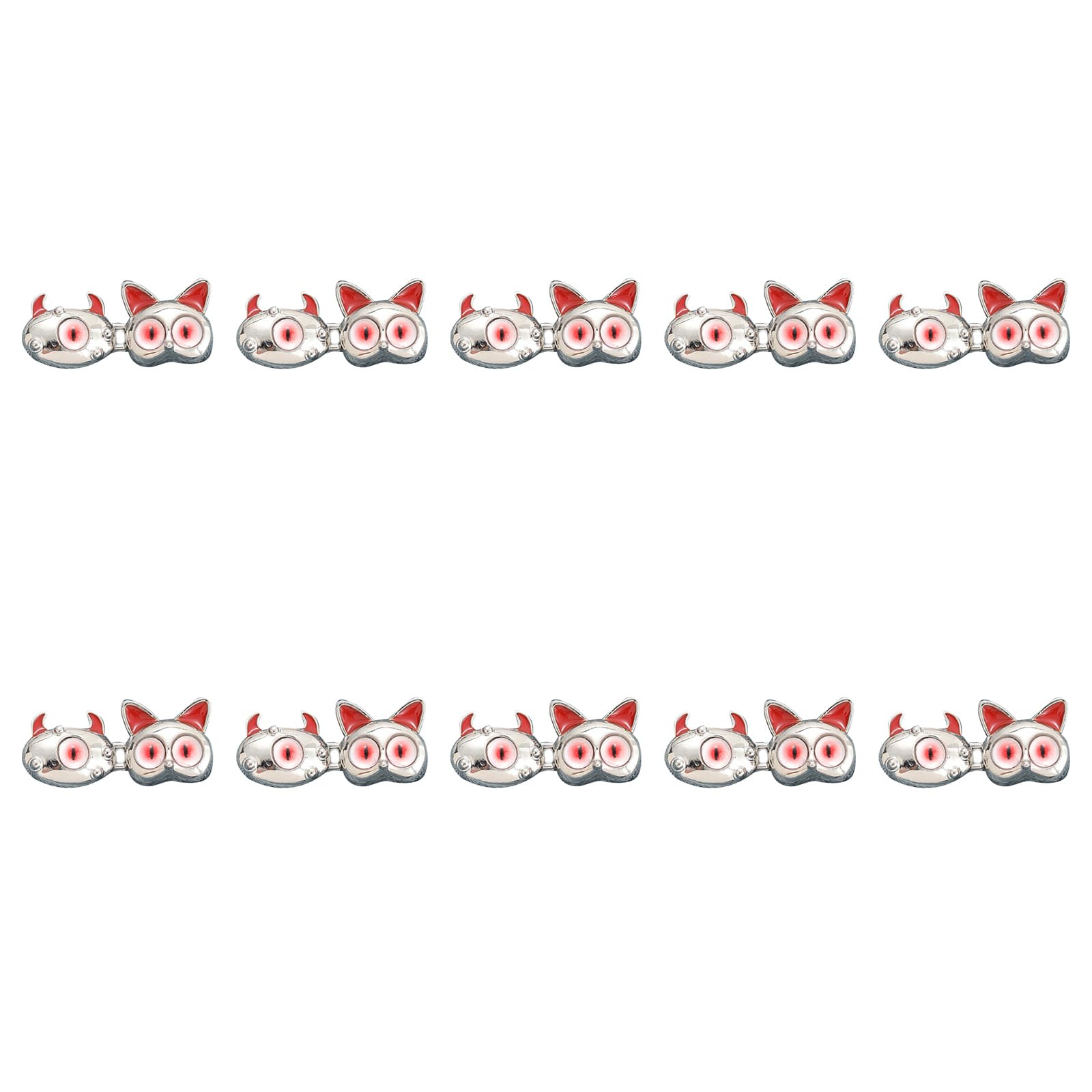 Kalttoy 10Pcs Cartoon Waist Tighteners Alloy Waist Cincher Buckles Clasps for Trousers Pants Jeans Jackets Clothing Project Fasteners
