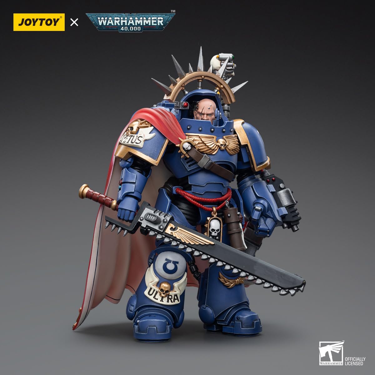 JOYTOY Warhammer 40.000 1/18 figura akcji Kapitan in Gravis Armour Zestaw do kolekcjonerskich figurek akcji 4.9"