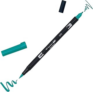 Tombow - Rotulador de punta doble, color azul (373 Sea Blue)