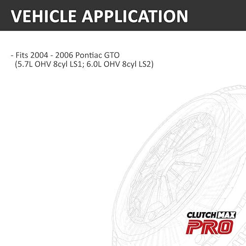 Miniatura 2 de ClutchMaxPRO Performance Stage 2 Kit de embrague con volante Chromoly con cilindro esclavo compatible con 2004 Pontiac GTO 5.7L LS1 2005 2006 GTO