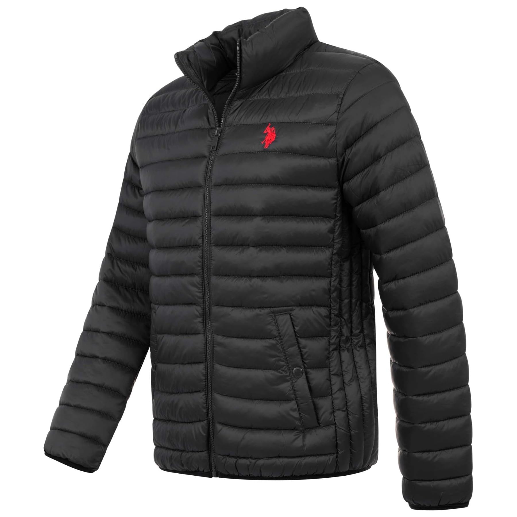 U.S. POLO ASSN. Herren Steppjacke (S-3XL) 2 Taschen, Stehkragen, Basic P041
