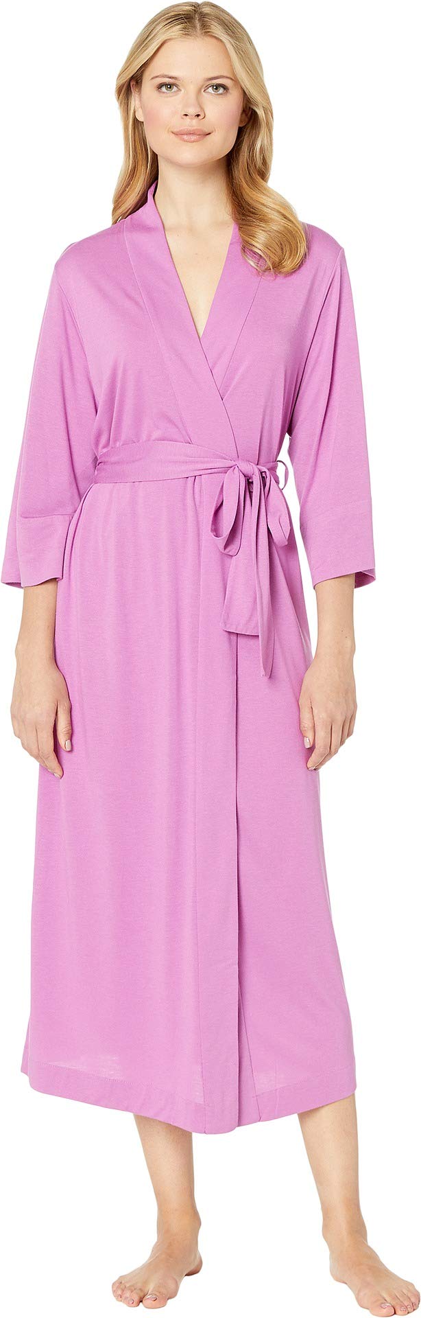Natori Shangri La Long Robe with Kimono Sleeves, Bathrobe for Women