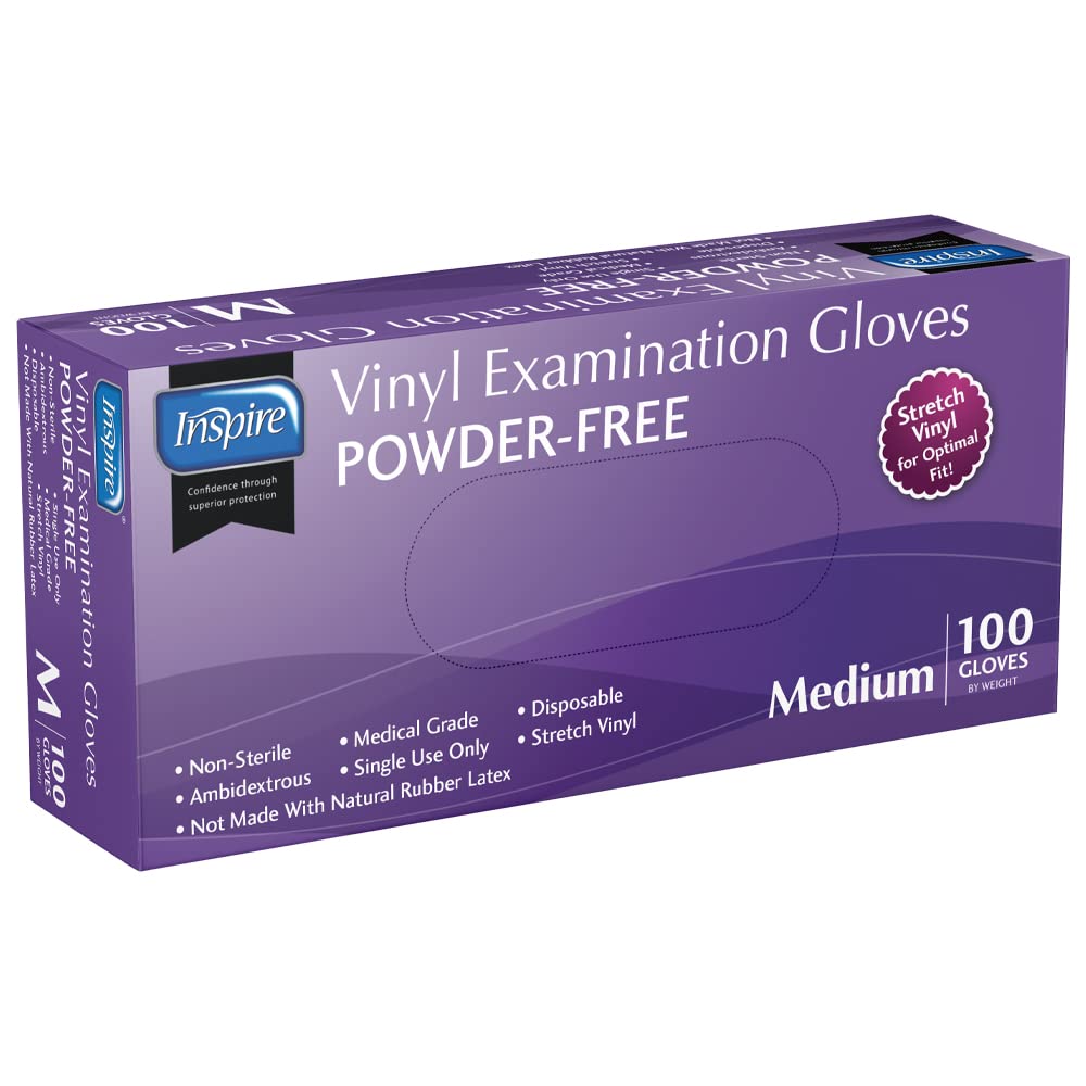 Inspire - Polvo de grado de examen SVG-M, Medium, 100 Count, Blanco, 1