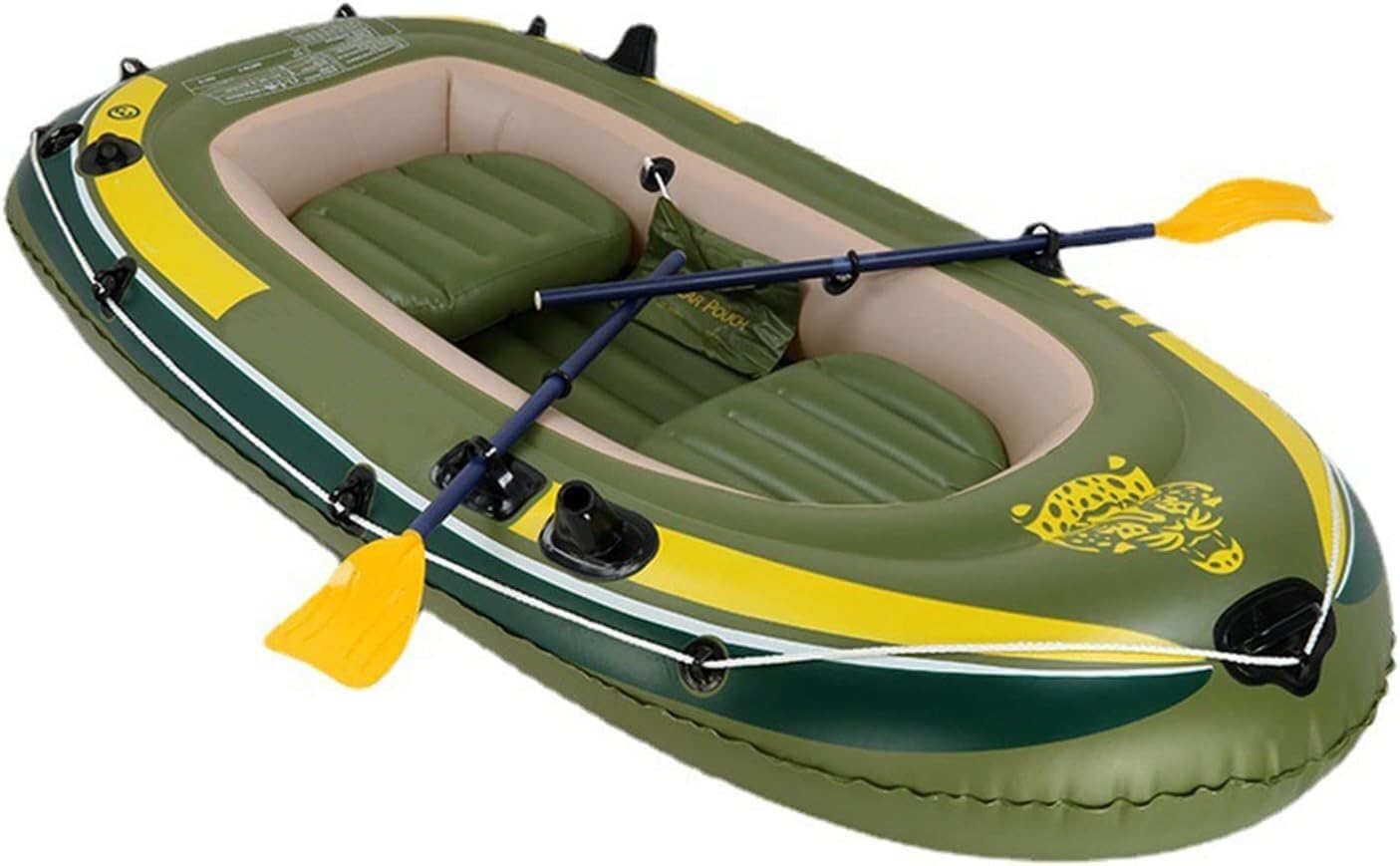 Inflatable Boat, Inflatable Kayak, Two Person Inflatable Fishing Kayak, Thickened PVC Portable Inflatable Boat,