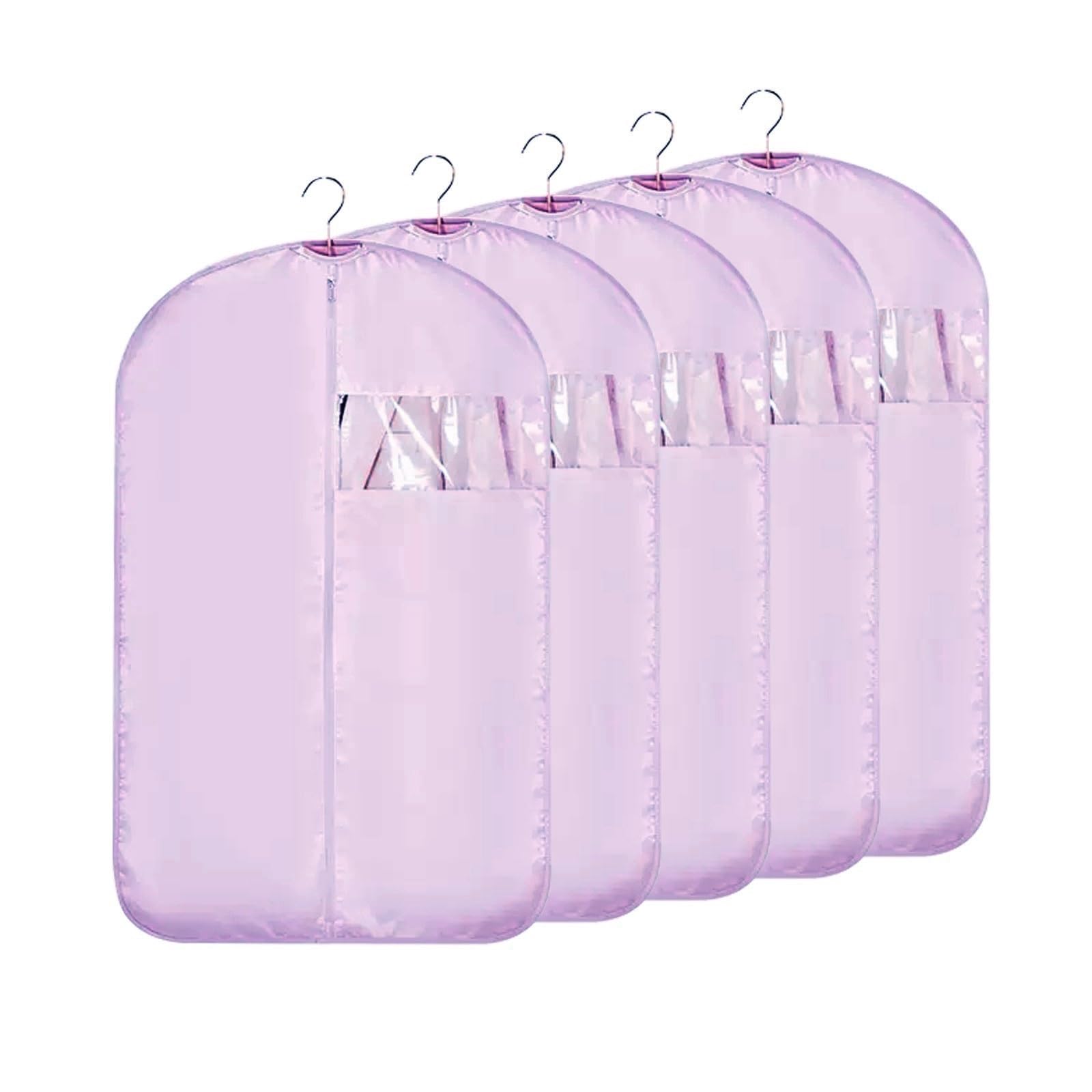 Satin Garment Covers Handy Garment Bags - Protect Your Clothing While Traveling Hanging Clothes Storage for Suit Coats