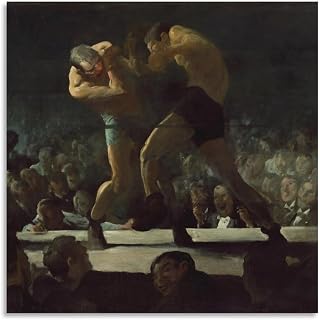 39 George Bellows Modern Art Club Night Poster Print Decorative Painting Canvas Wall Art Living Room Posters Bedroom Painting 24x24inch(60x60cm)