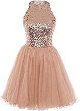 rose gold party dress short