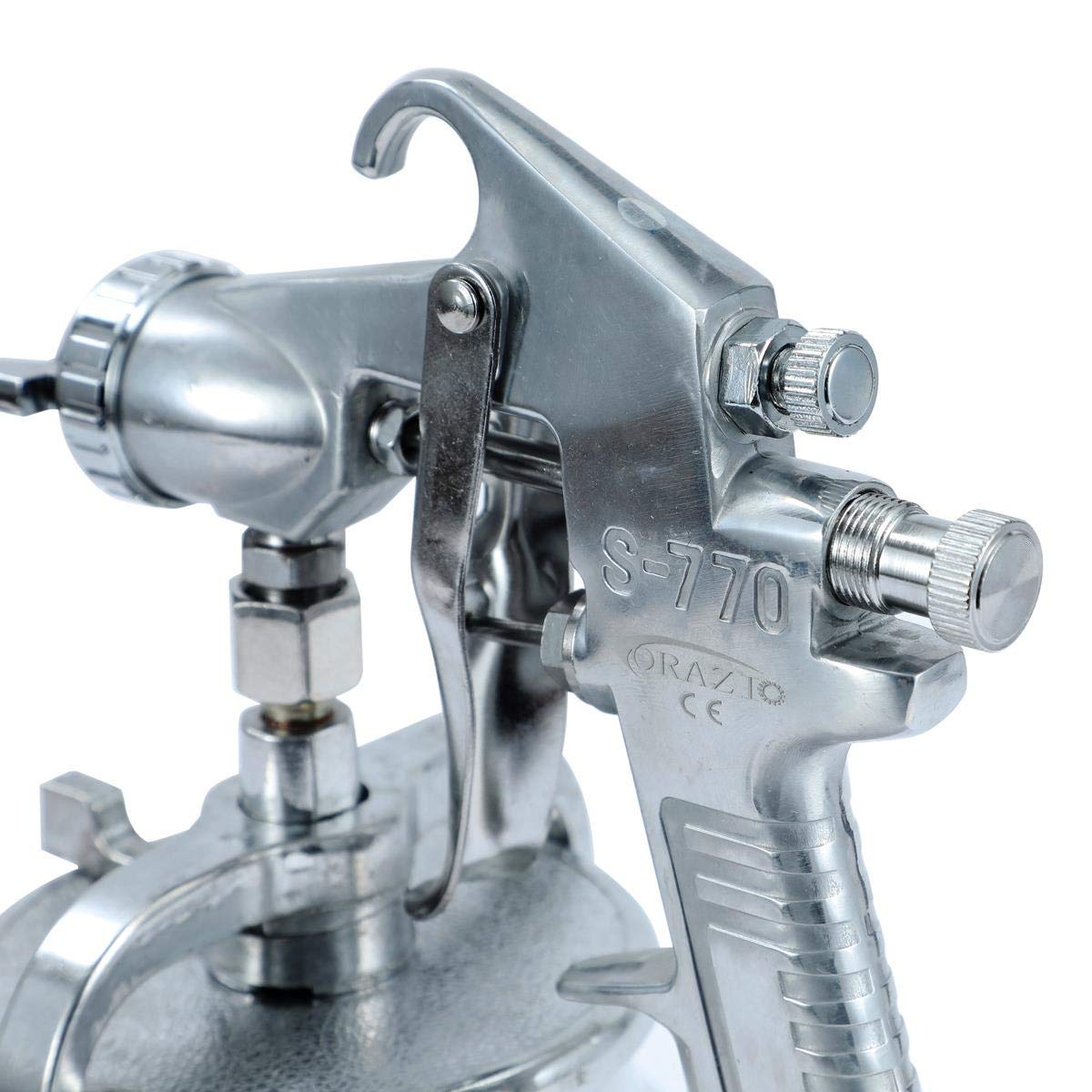 ORAZIO Pistola a Spruzzo per Verniciatura ad Aria, Pistola per Verniciatura ad Aria per Auto Camion Capacità 1000 ml Ugello 2 mm 221250A