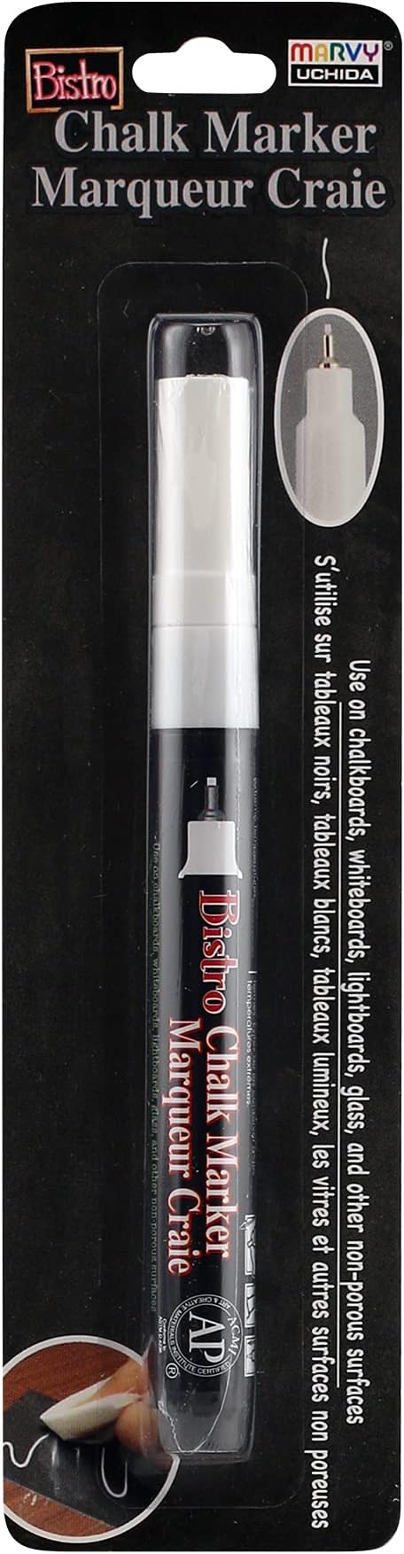 Bistro Chalk Marker Extra Fine Tip-White