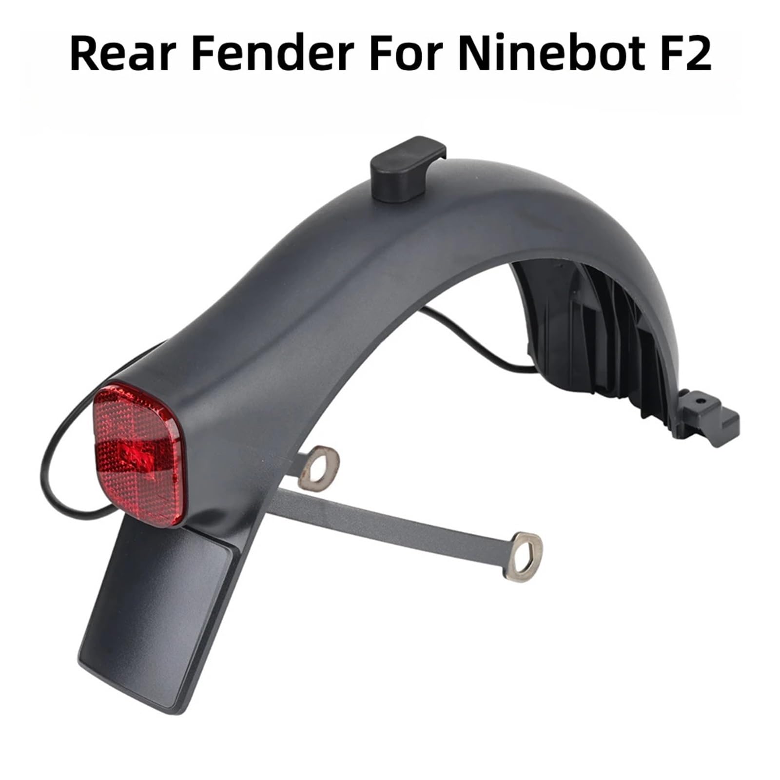 Guardabarros Patinete Guardabarros Trasero for Scooter eléctrico, Cubierta Impermeable, Conjunto Que Contiene Soporte y Luces traseras de Freno(F2 Rear Fender)