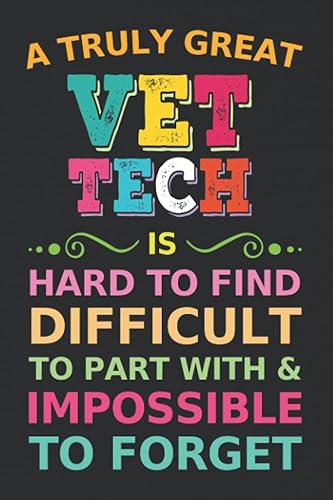 Vet Tech Gift: Blank Lined Notebook Journal Funny Veterinary Technician Appreciation Gifts for Women &amp; Men Friends, Family or Coworkers, thank you gift for vet office to Write in.