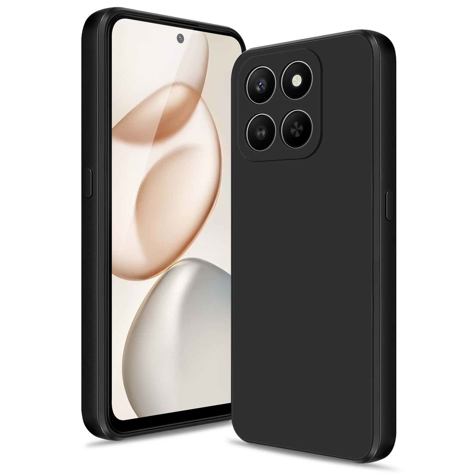 Coque Honor 400 Smart fine en silicone avec doublure microfibre noir - 8