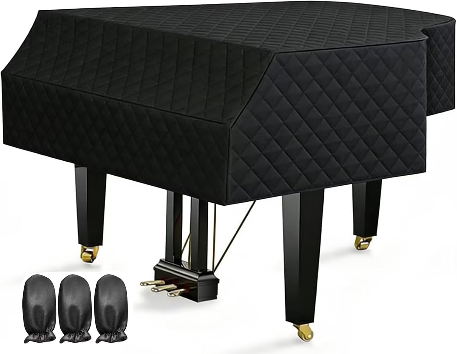 PCLOOV-Grand Piano Cover Waterproof Moisture-proof and Dustproof Grand Piano Protective Cover (180cm/70.87in)