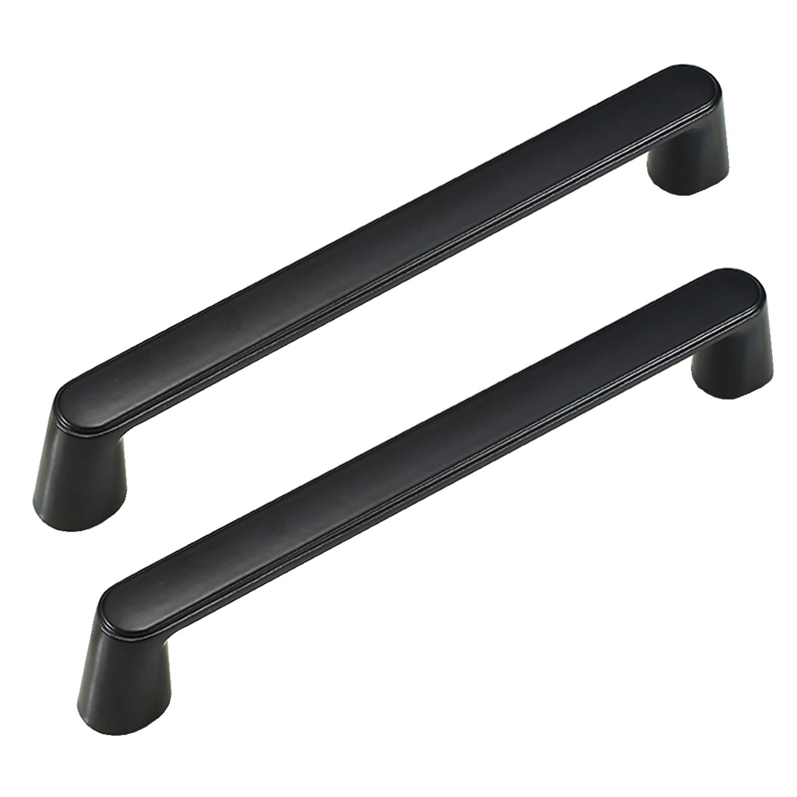 Kastgrepen, 2 stuks, keukengrepen, zwart, meubelgrepen, ladegrepen, deurgrepen met schroeven, keukengrepen voor slaapkamer, keukenkasten, kledingkast, deur (gat: 96 mm