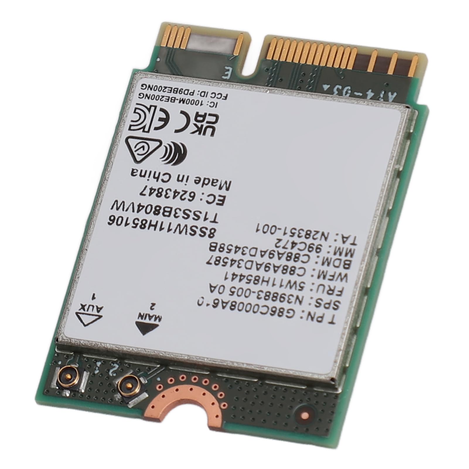 Scheda Wireless WiFi 7 BE200 NGW per PC M.2 NGFF 8774Mbps Bluetooth 5.4 per Portatile e Desktop, scheda di rete ad alta velocità per Windows 10 11 64 Bit