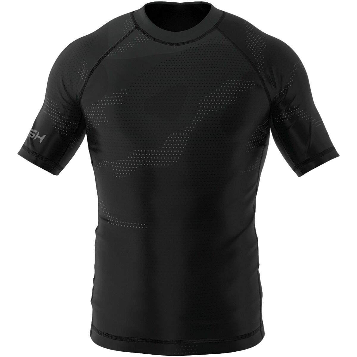 SMMASH Samurai Professioneel Rashguard MMA Heren korte mouw, Krav Maga, BJJ, UFC, Grappling, Compressie Top Gym Training, Ademend en Antibacterieel Materiaal, Gemaakt in de Europese Unie (XS