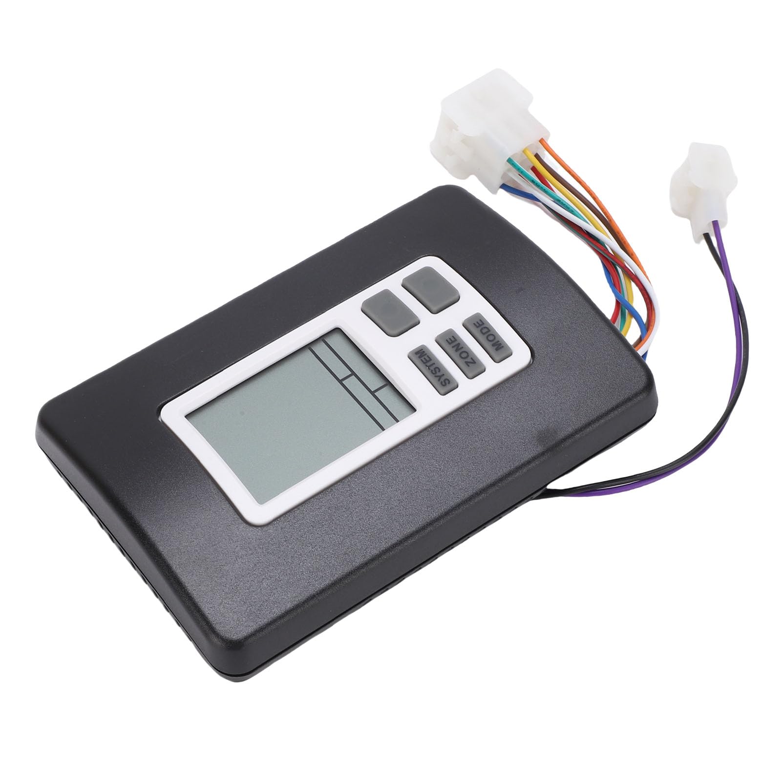 Tbest Cyfrowy Termostat 12V do Montażu na ścianie RV Ciepła Chłodna Regulacja Temperatury Zamiennik dla Systemów Klimatyzacji Serii Mach ABS (BLACK)