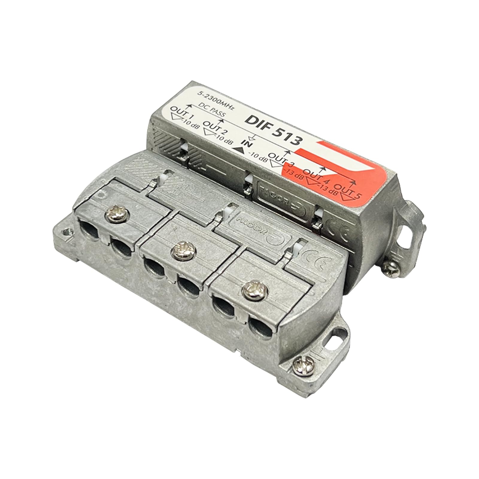Partitore Antenna Da Interno 1 Ingresso 5 Uscite