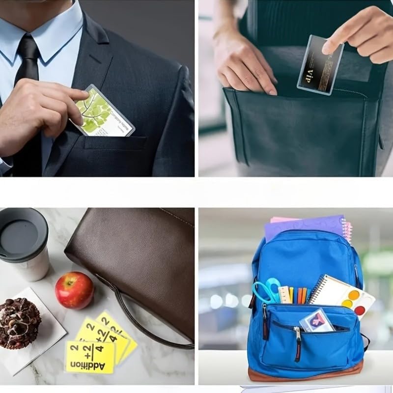 10 Pack Social Security Card Protector Sleeves, New Medicare Card Protector Sleeve, 12 Mil Clear PVC Water Resistant Sleeves for New Medicare Cards, Business Cards, ID Cards (10PCS)