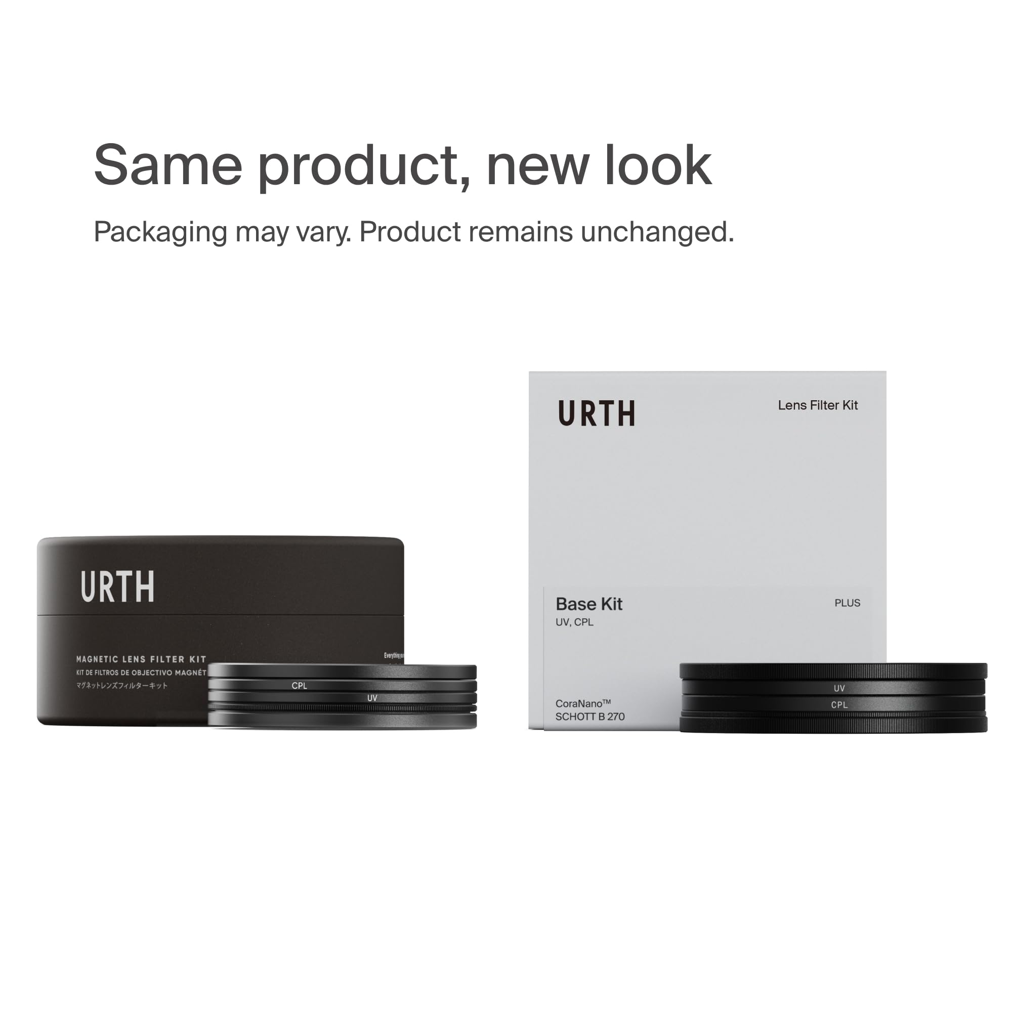 Urth 49 mm Kit Filtri Magnetici UV e Filtro Polarizzatore CPL (Plus) 2-in-1 — Nano Rivestimento 30 Strati, Filtro per Fotocamera in Vetro Ottico HD con 2 Tappi