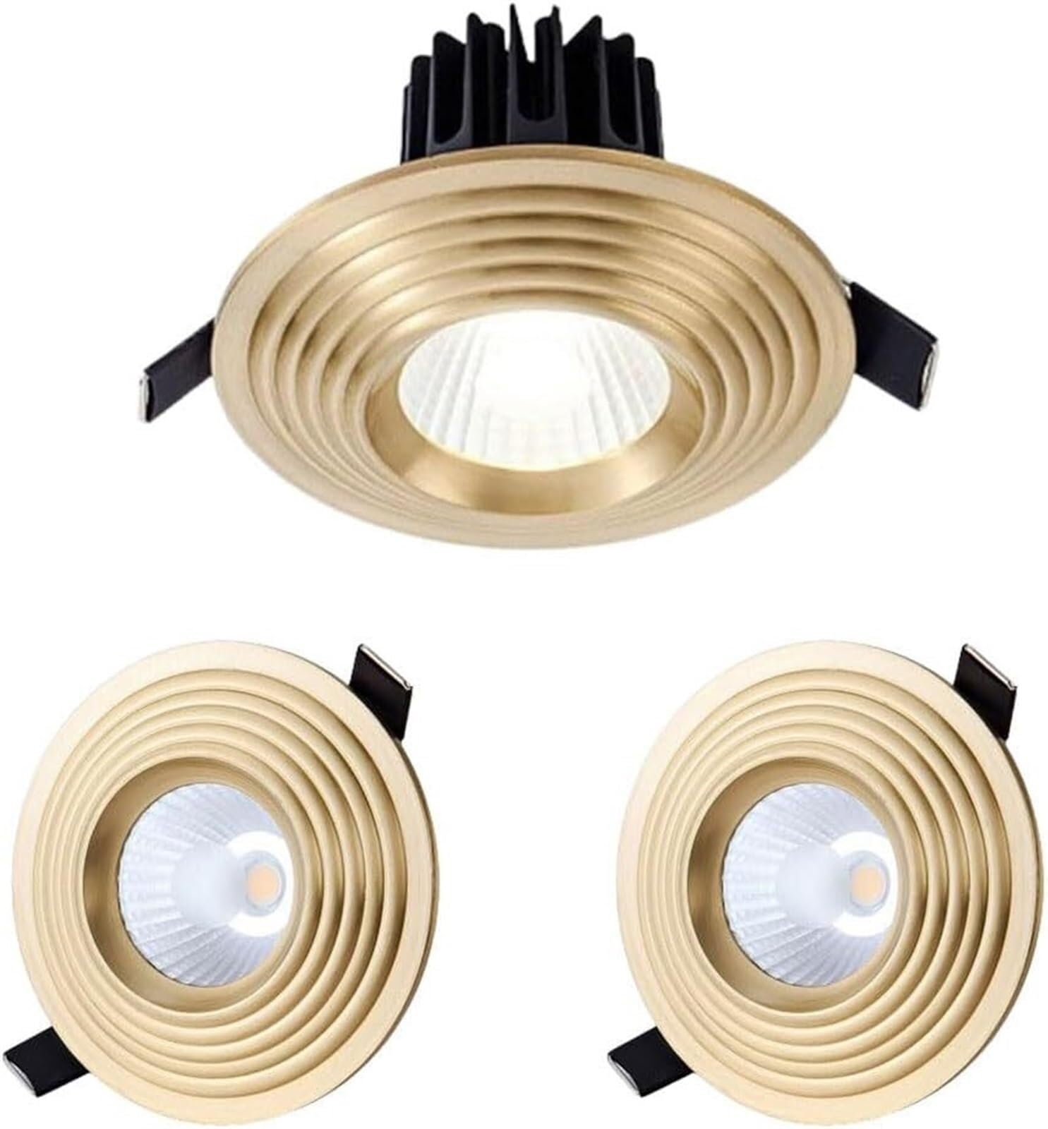 Downlight LED empotrable de latón para Techo, latón, latón,Brass