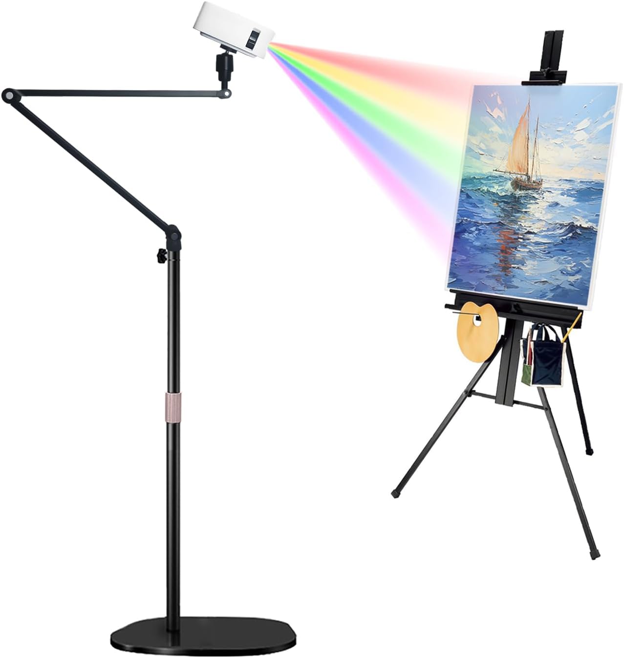 drawing projector, art projector for tracing, projector for drawing, tracing drawing tool smart sketcher projector, mini portable smart phone movie projector with stand