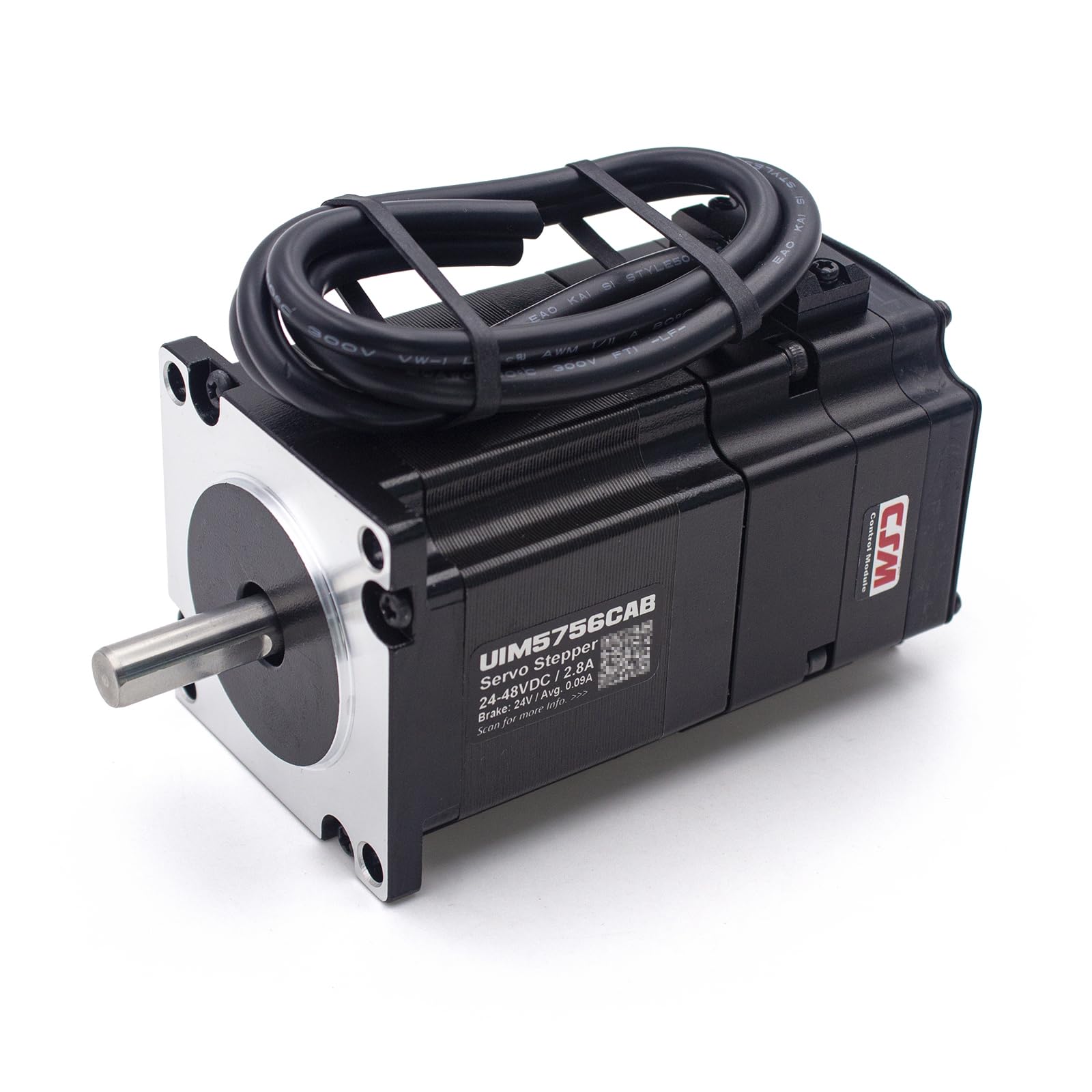 NEMA23 Servo motore passo-passo integrato con encoder assoluto multi-giro integrato, controller di movimento servo ad anello chiuso e driver con freno, CAN Bus, 2000 giri/min, max 1,26 Nm, 3,5 A, 24