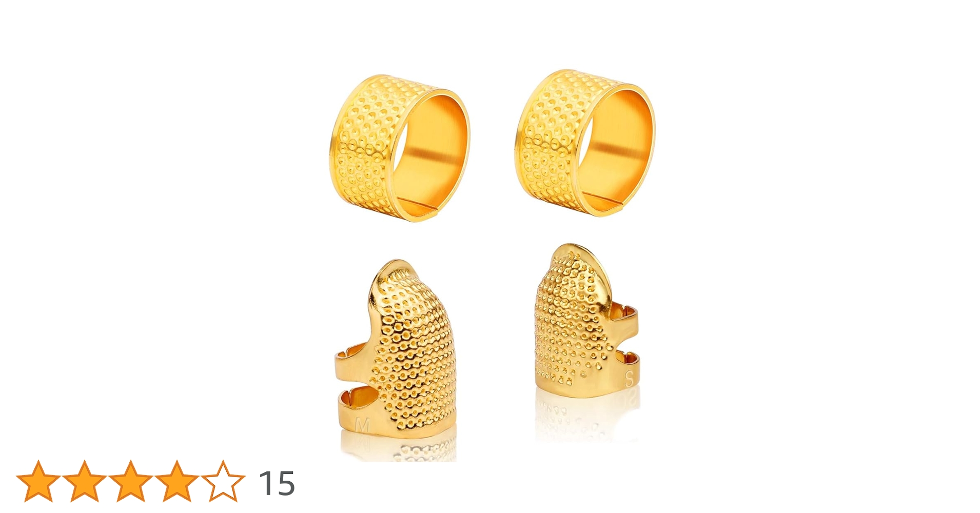 裁縫用指ぬき各種。世界各国の指ぬき。 Amazon | TUUWAI 指ぬき シンブル 2個セット シルバー ゴールド