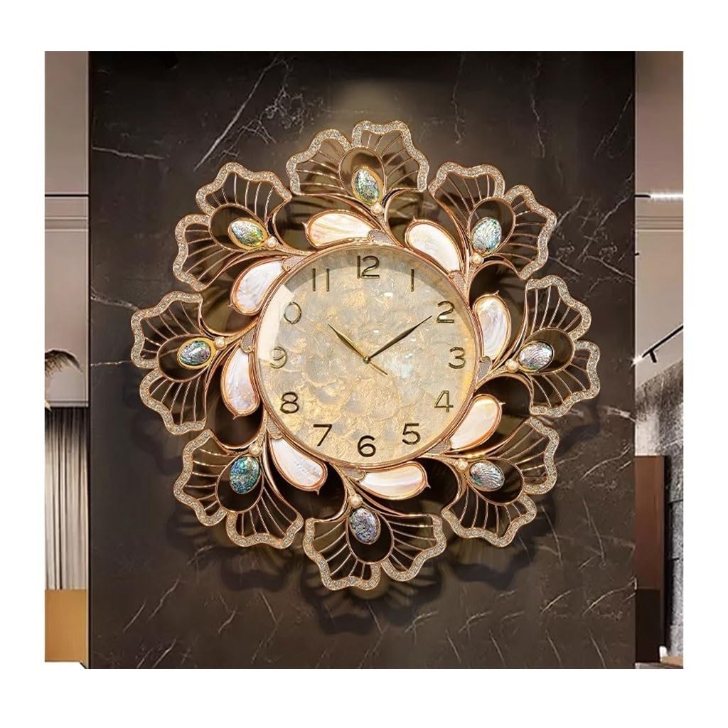 EINES Clock Shell Wall Clock Living Room Atmosphere Decoration Restaurant Creative Clock Wall Villa
