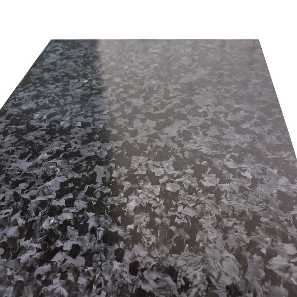 Błyszczący marmurowy arkusz z włókna węglowego o wymiarach 200x250 mm - płyta CFK o wysokiej wytrzymałości do zastosowań dekoracyjnych i konstrukcyjnych(5.0x200x250mm)