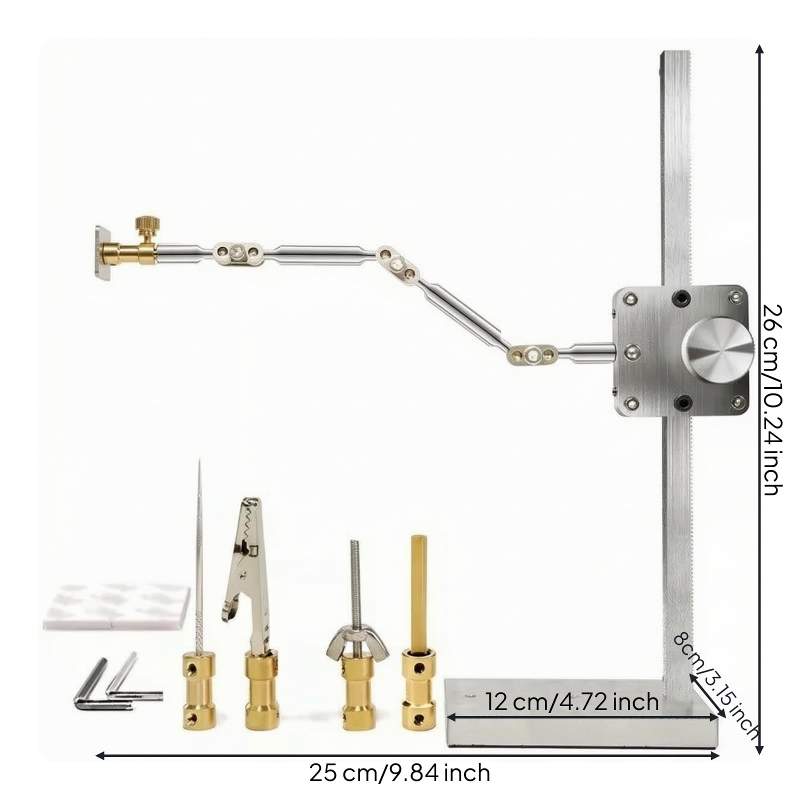 F Fityle Elevador Table con Cabezales | Resisn, ntivibración Motion con Brazo Articulado, Estable