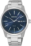 Seiko Montre solaire homme acier inoxydable bracelet métal SNE525P1 - 1