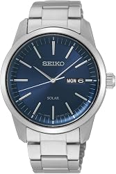 Seiko Solar Men's Watch Stainless Steel Metal Strap SNE525P1