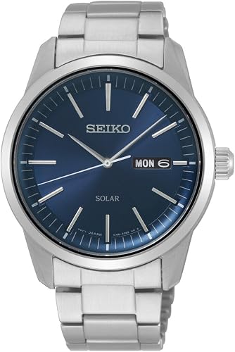Seiko Solar Men's Watch Stainless Steel Metal Strap SNE525P1 - 1
