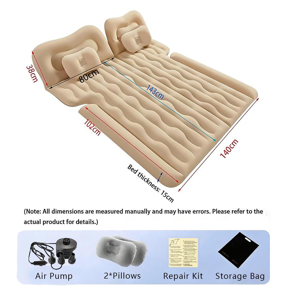Materasso Gonfiabile Auto, per Ford Tourneo Courier 2024-2025 Letto ad Aria SUV Materassino da Campeggio Viaggio Letto Portatile Posteriore per Road Trip,B