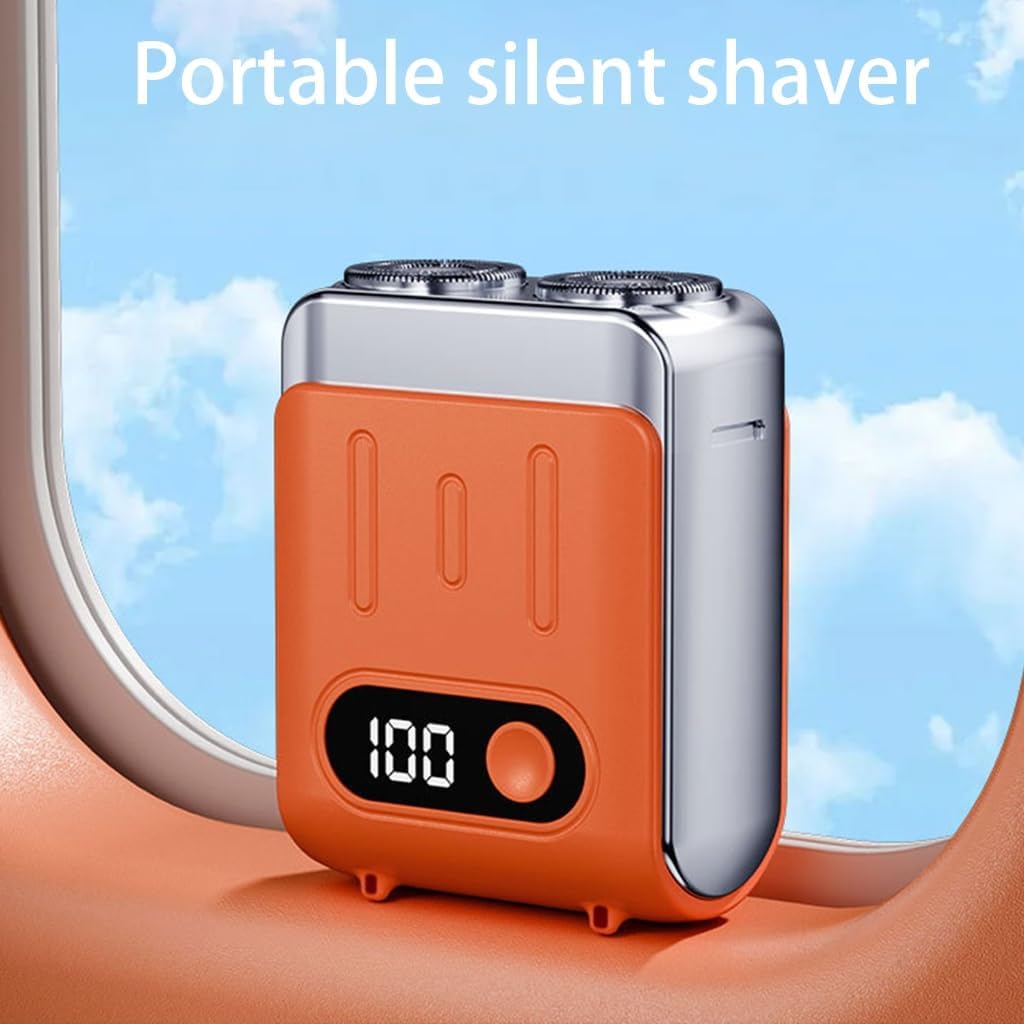 Travel Friendly Men Electric Trimmer with Quiet Performances and Digital Display Beard Grooming Tool for Man Beard