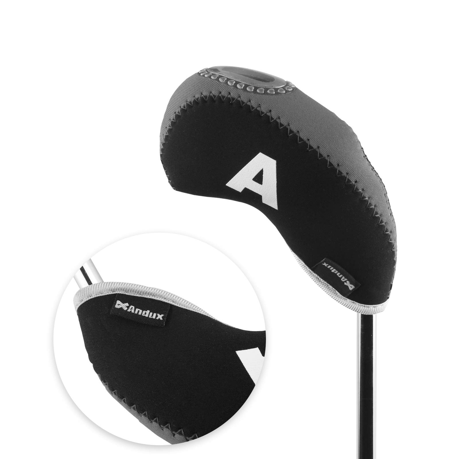 Andux Lot de 10 Housses de tête de Club de Golf Transparente