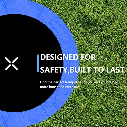 AOTOB 8FT 10FT 12FT 14 FT 15FT Trampoline with Safety Enclosure Net,Outdoor Trampoline with Basketball Hoop, Heavy Duty Jumping Mat and Spring Cover Padding for Kids and Adults, Storage Bag and Ladder - Image 4