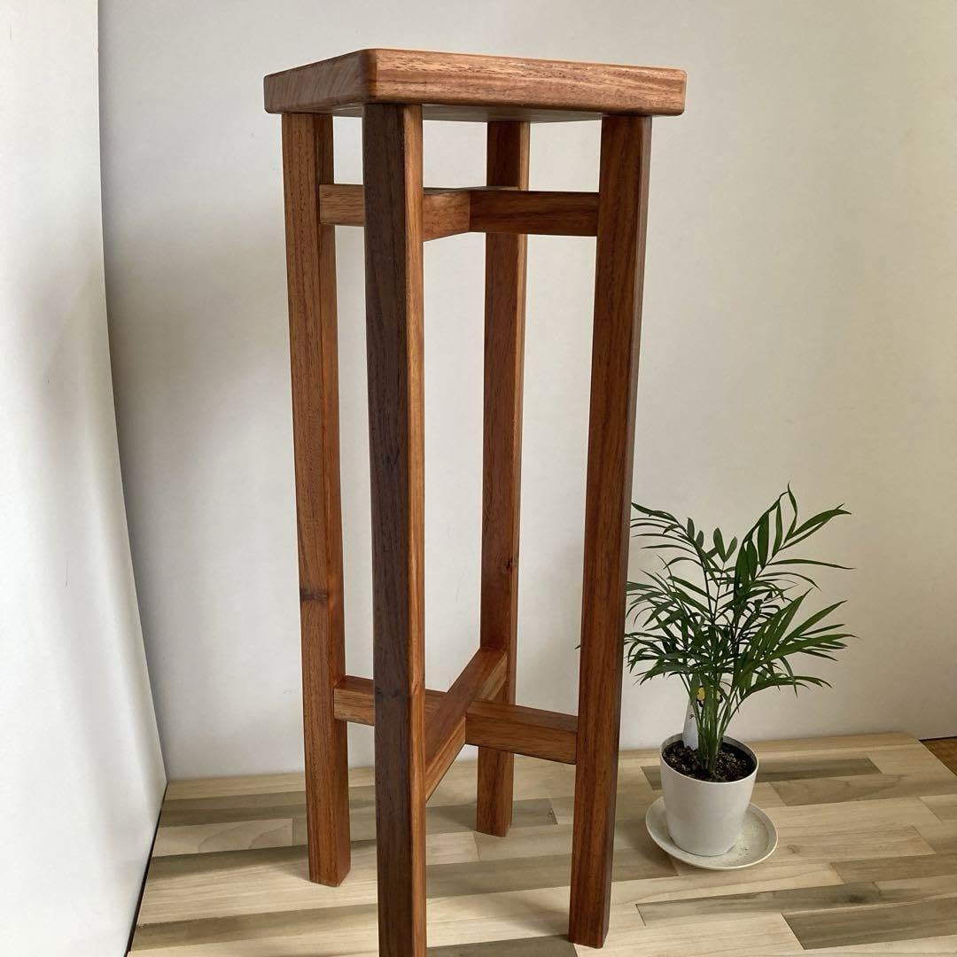 アンティーク調　花台　花瓶台　フラワースタンド　ハイスツール　椅子　ハンドメイド アンティーク調 花台 花瓶台 フラワースタンド ハイスツール