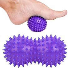 PVC Massage Ball, Peanut Shape Hard Spiky Massage Ball Foot Massager Massager for Hand Foot Massager Roller Ball Tension Muscle Relax