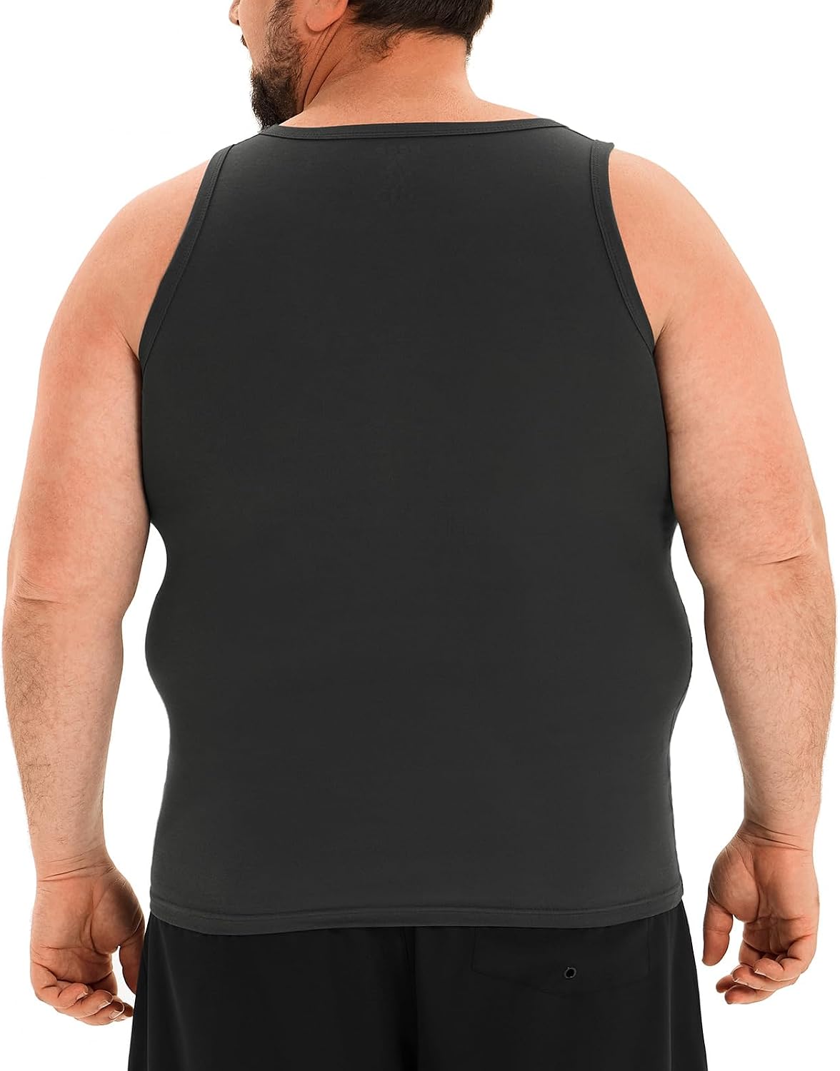 HOdo Big and Tall Mens Compression Shirts Sleeveless Shapewear Slimming Undershirts Tummy Control Tank Tops 2XL-6XL