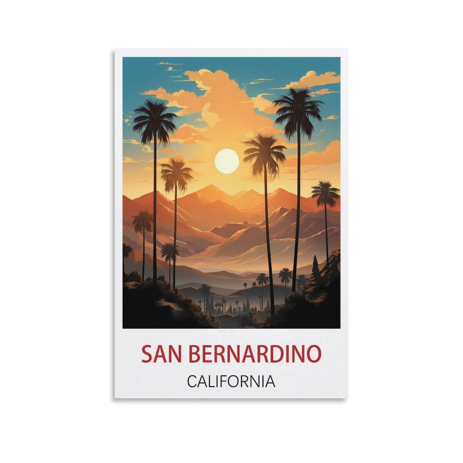 EZMLFA 5D Diamond Painting Kits for Adults,San Bernardino California,Diamond Painting,Landscape Gem Art Kits Adult and Crafts Home Decor 40x40cm