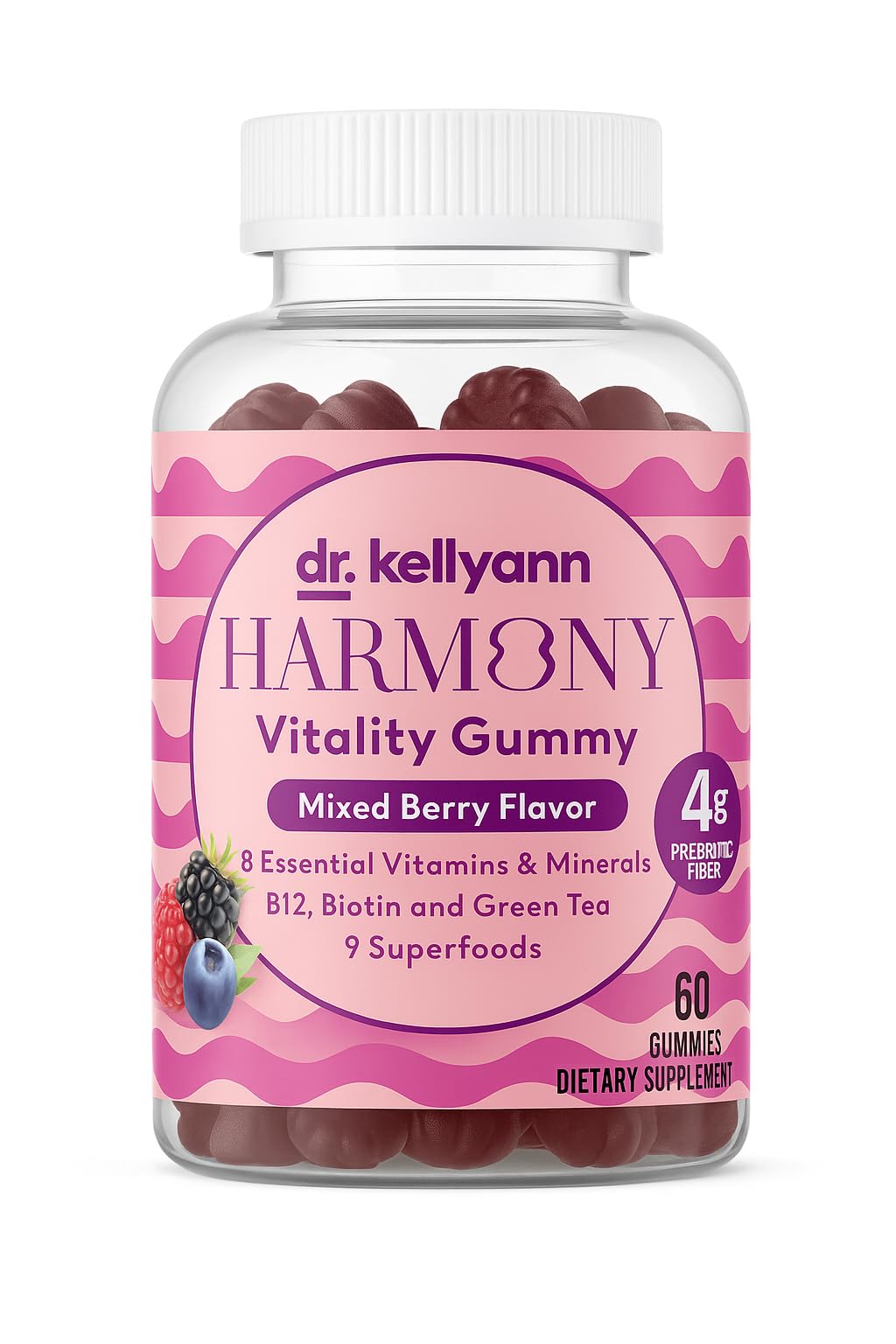 Amazon.com: Dr. Kellyann Harmony Vitality Gummies | Mixed Berry