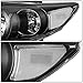 DNA MOTORING Pair Headlight Assembly Compatible With 2011-2013 Toyota Corolla Sedan, Black/Clear, HL-OH-TCOR11-BK-CL1